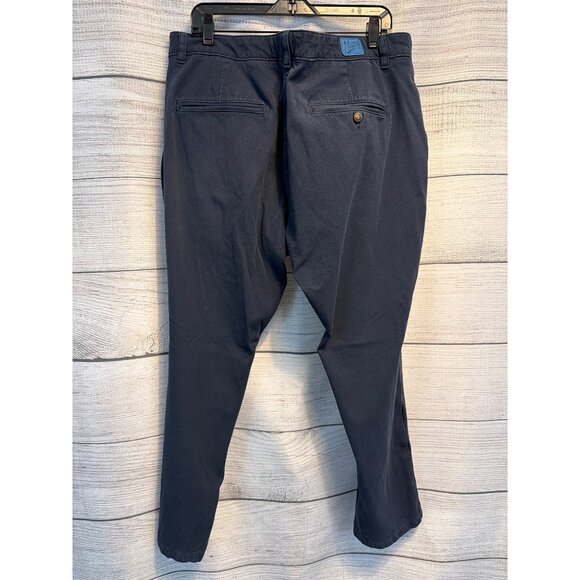 Mugsy Mens Morgans Navy Chinos Pants Size 42X30 - Picture 4 of 4